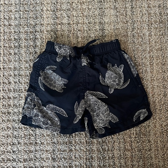 Vilebrequin Black Turtle Print Kids Shorts - Picture 1 of 4